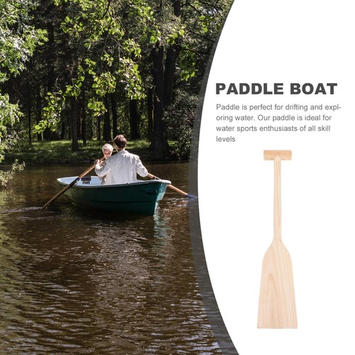 2 remos de pulpa de madera para canoa para hombres y mujeres niños bote remos kayak - Imagen 3 de 12