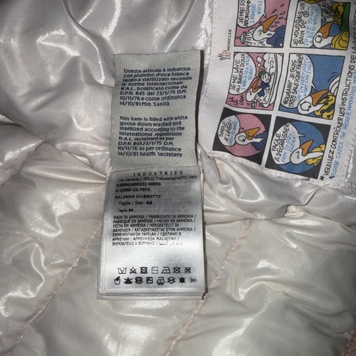 Girls Pink Moncler Coat Size 6A In Excellent Condition Ships Same Day🥰 - Picture 7 of 12