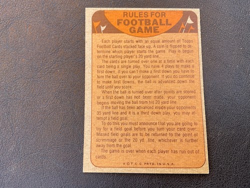 1974 TOPPS FOOTBALL NUMBERS 200-528 + CHECKLISTS PICK CARDS YOU WANT - Picture 449 of 477