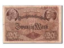 [#302498] Banknote, Germany, 20 Mark, 1914, 1914-08-05, VF