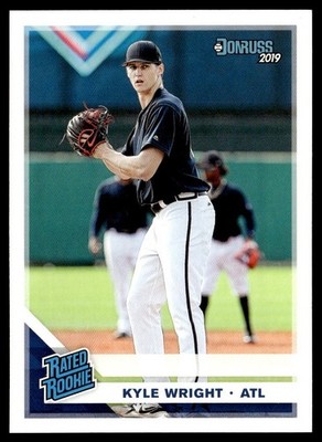 2019 Donruss Optic Carolina Blue/White Kyle Wright Rookie Atlanta Braves #44