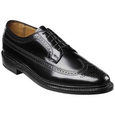 Florsheim Kenmoor Imperial Black Smooth Leather Wingtip Derby USA Men Size