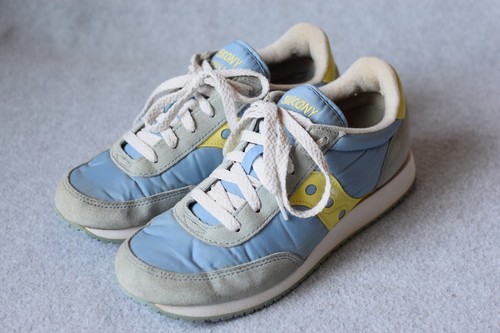 Saucony Logan MV Retro Damen-Sneaker Größe 7,5 blau & gelb - Bild 9 von 23