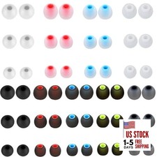 Earbud Replacement Tips 54Pcs,3 Sizes S/M/L, 9 Colors Silicone Tips Headphone