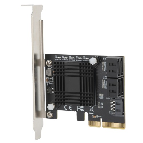 Expansion Card PCIE To 5 Ports SATA3.0 Module Converter Board JMB585 Chip For CB - Afbeelding 2 van 18