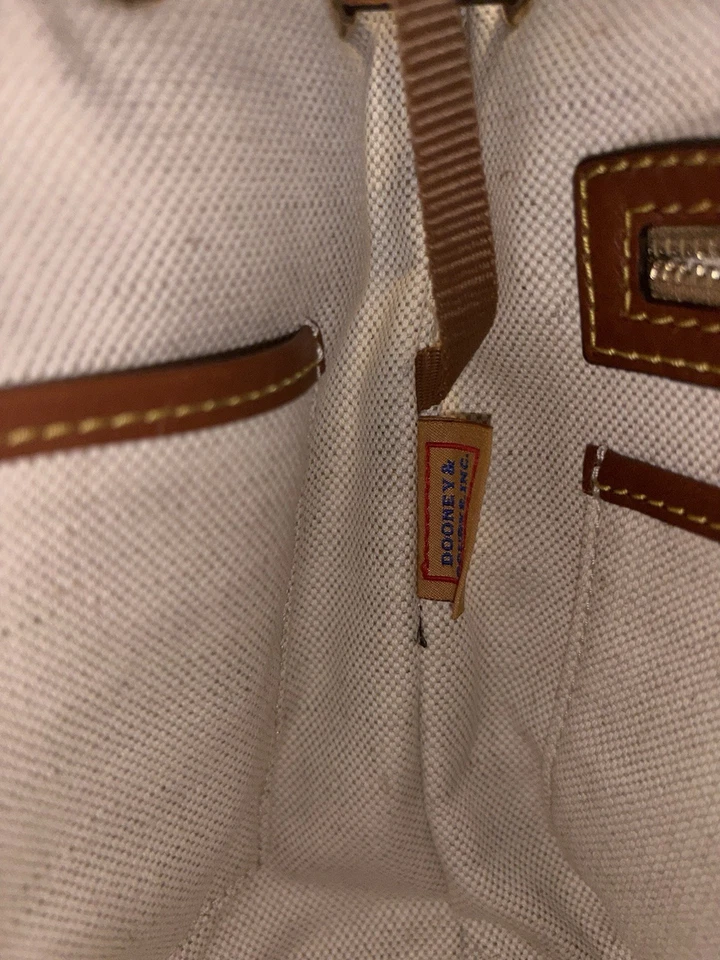 Dooney Bourke Women's Crossbody Purse Yellow Gold Pebble Leather, Adjustable - Image 4 of 4