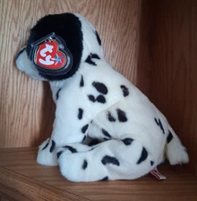 TY Beanie Buddy "DOTTY" The Dog - Tags attached.