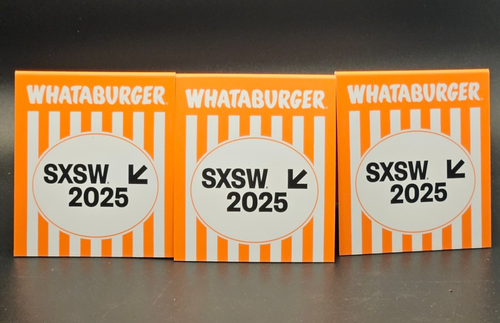 3 WHATABURGER 75th Anniversary Tischzelt aus SXSW 2025 Sammler Souvenirs - Bild 5 von 8