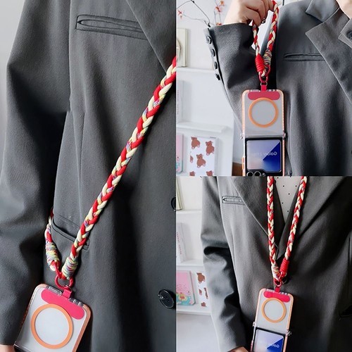 Adjustable Phone Strap Lanyard Three-in-one Mobile Phone Straps Neck Ropes - Photo 9 sur 17