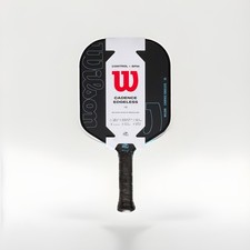 Wilson Cadence Edgeless 16 Pickleball Paddle Black/ Blue W Logo