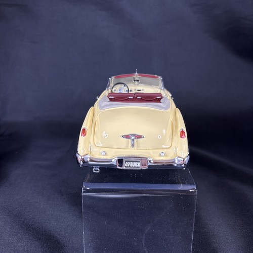 Franklin Mint 1949 Buick Roadmaster Convertible 1/24 Diecast Yellow No Box - Picture 6 of 20