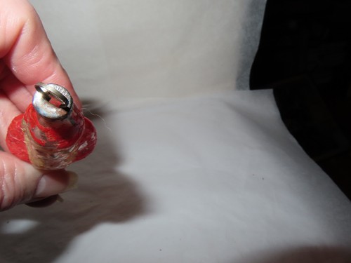 Antiker deutscher Glas-Weihnachtsschmuck aus dem 19. Jahrhundert ~ Weihnachtsmann aus Belsnickel ~ Federbaumgröße - Bild 4 von 6