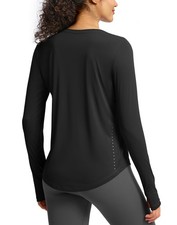 Womens Long Sleeve Workout Tops Running Hiking Athletic Shirts Active T-Shirt...