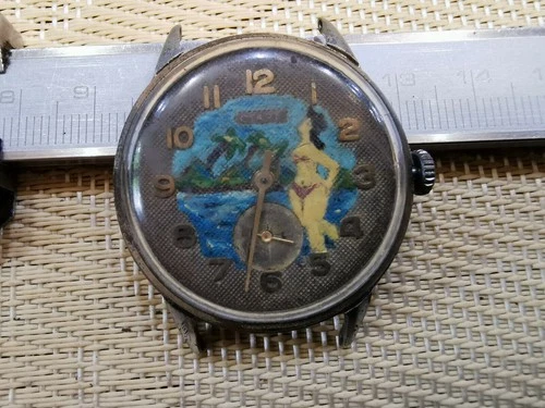Vintage  RARE USSR  MEN WATCH START 4-58 / 17 JEWELS HAND-DRAWN DIAL