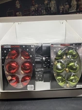 The Christmas Shoppe 21 Red And 27 Green 2.5inch Glass Ornaments
