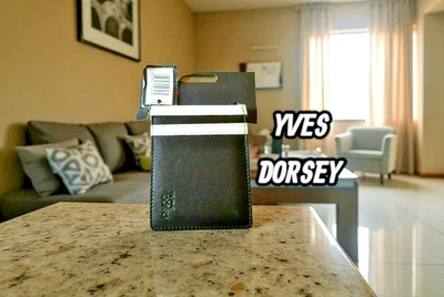 Valeur 16,90 € Yves Dorsey portefeuille noir et blanc NEUF cuir - Photo 1/3