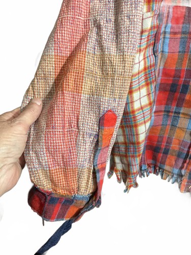 Oli & Hali Mischgewebe Patchwork Oversize Flanell Hemd mit Taschen Large - Bild 7 von 14