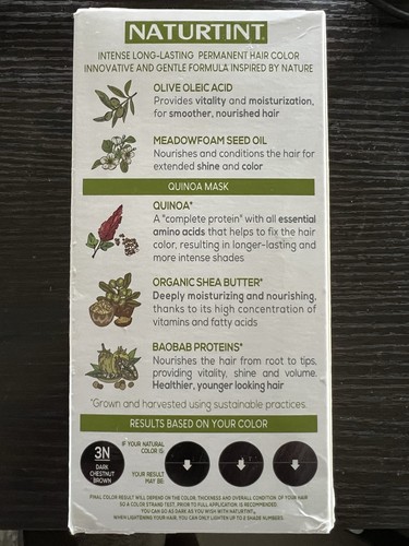 Naturtint Permanent Hair Color Gel – Dark Chestnut Brown (3N), Ammonia-Free - Picture 2 of 2