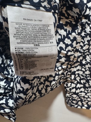 NWT Banana Republic Women's Soft Wash Floral Print Shirt In Size L - Picture 9 of 9