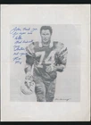 RON MIX (1960-1971 Football HOF-Chargers) 8-1/2" x 11" Print -*AUTOGRAPHED*