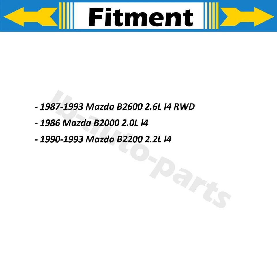 4x Manguera de freno Dorman línea delantera trasera para Mazda B2000 1986 2,0 L Foto 2 de 4