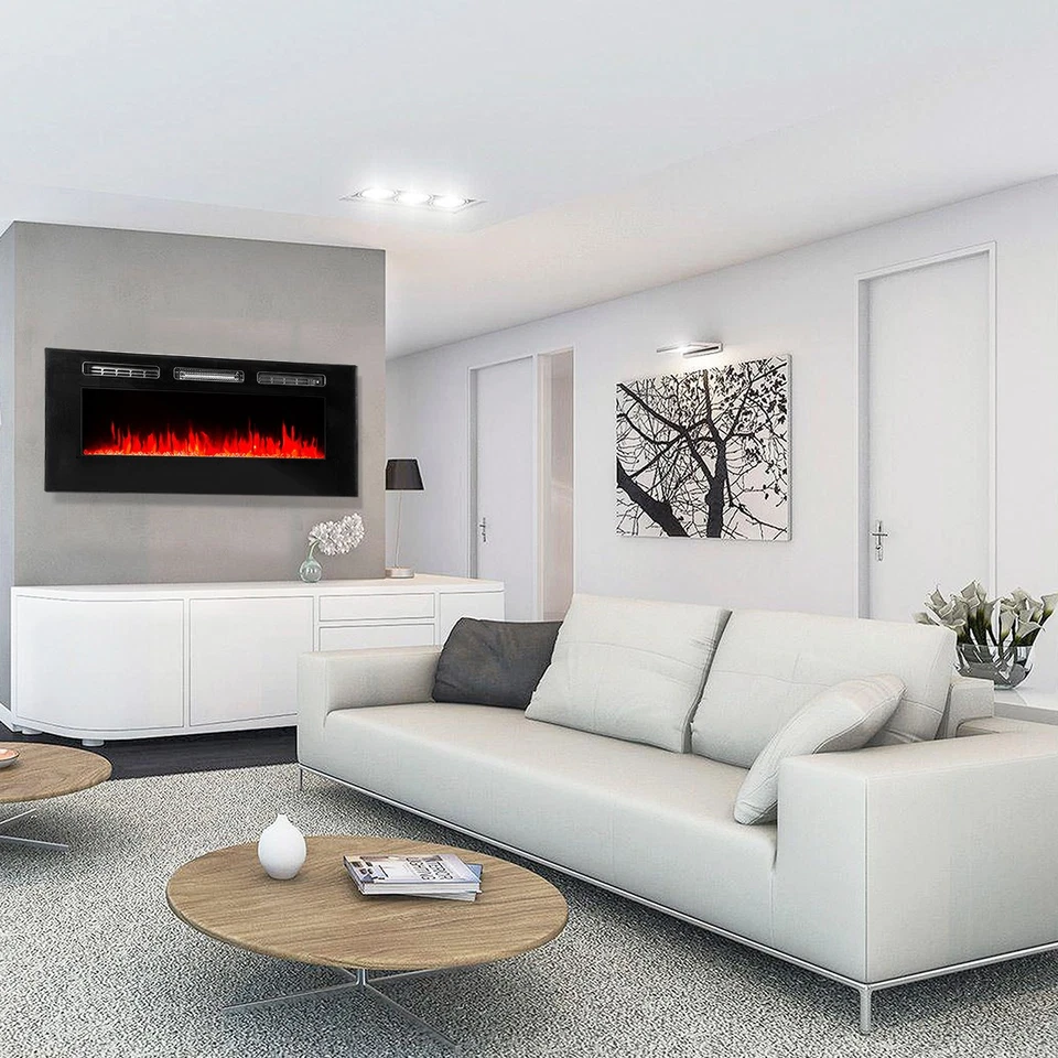 50" Electric Fireplace Recessed insert or Wall Mounted Standing Electric Heater - Image 2 of 4