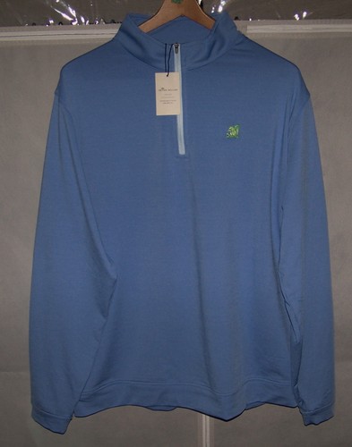 NEW PETER MILLAR Pullover Sweater Shirt Perth THE COUNTRY CLUB BROOKLINE Blue XL - Picture 2 of 7