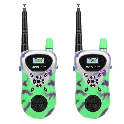 (Zielony) 2 szt. Dzieci Mini Dwukierunkowe Radio Walkie Talkie Zabawka Bezprzewodowa - Zdjęcie 12 z 13