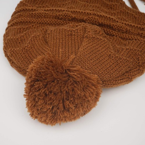 Warm Acrylic Winter Hat for Kids - Fleece Earflap Beanie in Multiple Colors - Picture 7 of 7
