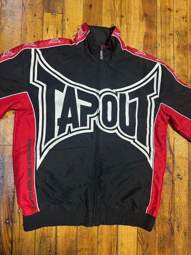 Chaqueta deportiva vintage Y2K Tapout con cremallera talla XL 18/20 para hombre M/L - Imagen 6 de 16