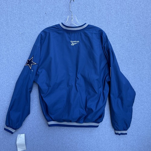 Dallas Cowboys Jacke Herren blau NFL Football Reebok V-Neck Pullover Windbreaker - Bild 7 von 9