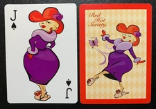Swap Playing Card   RED HAT SOCIETY   Jack of Spades