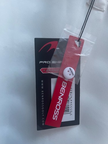 Camisa polo de golf BENRORSS para niños de 11 a 12 años blanca manga corta con logotipo lateral - Imagen 6 de 8