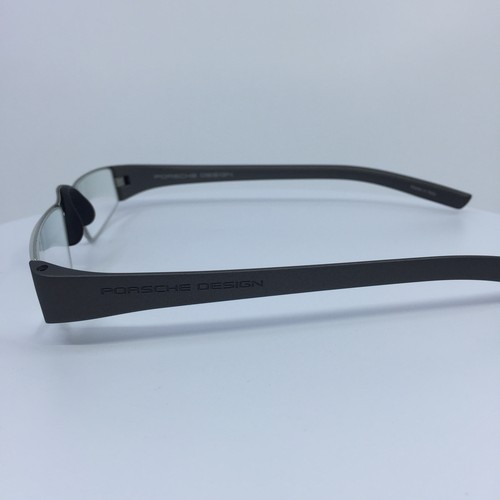 NEW PORSCHE DESIGN P8801 Eyeglasses C. F Silver & Gunmetal 48-21-150mm +1.00 dpt - Picture 8 of 17