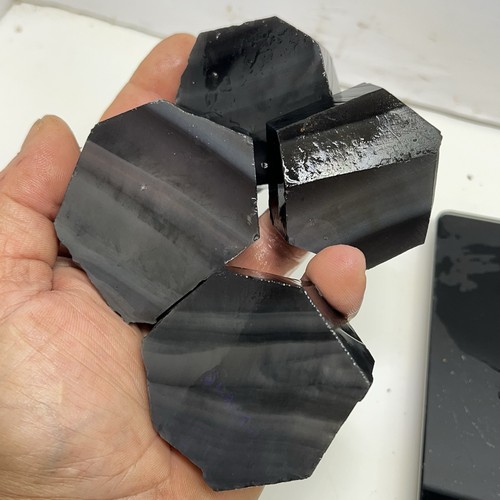 1 Pfund 2 Unzen Davis Creek Regenbogen Obsidian Lapidar grob für Kabbing - Feuerstein Knapping