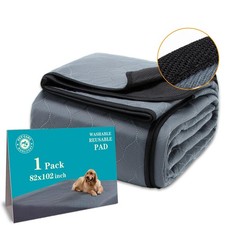 Washable Pee Pads for Dogs 82" x 102", 1 Pack, Reusable Puppy Pads, Dog Train