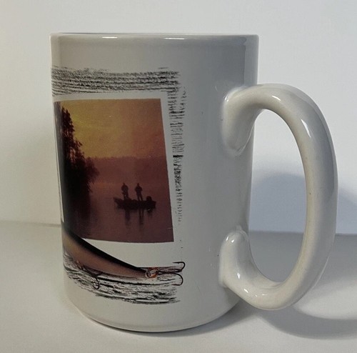 Rapala Fishing Lures Stoneware Coffee Mug w/Different Fishing Scenes & Phrase - Picture 9 of 23