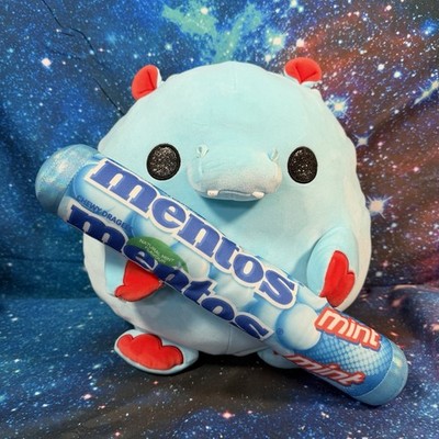 Zuru Snackles Nilpferd Mentos 35 cm blau Plüsch Plushie super weiches Kinderspielzeug