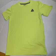NEW Reebok Boy  s T-Shirt Bright Green Lightweight Soft Size 8 M Slim NWT