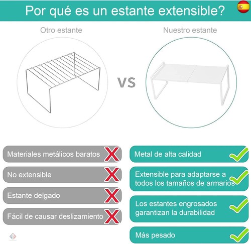 Taotigzu Estanterias almacenaje,Organizador Cocina,estanteria de - Imagen 4 de 6