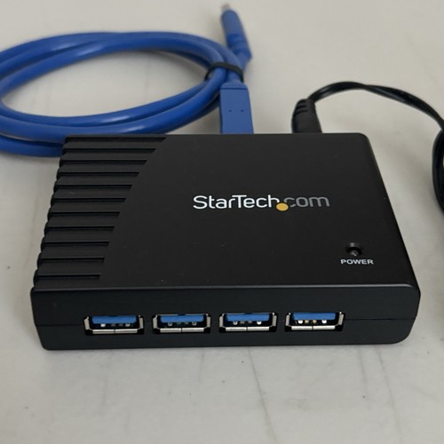 StarTech 4 Port Black SuperSpeed USB 3.0 Hub ST4300USB3 Tested - Picture 2 of 10