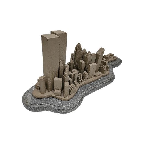 Modelo 3D del horizonte de la ciudad de Nueva York que incluye las "Torres Gemelas" - Pesado, 17"x6"x6" - Imagen 8 de 21
