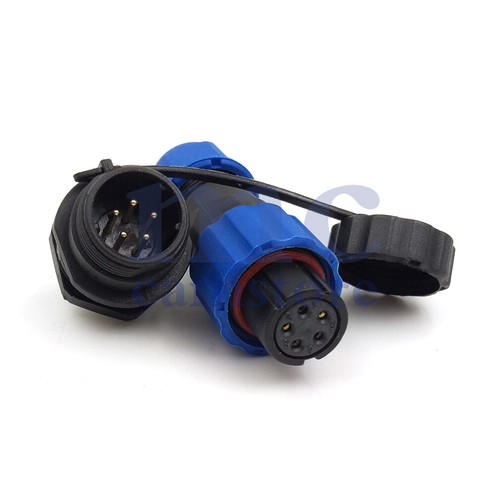 1-7 pin Waterproof SD13 Connector Panel Mount Reverse Gender IP68 Plug & Socket - Picture 10 of 18