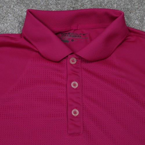 Nike Golf Poloshirt Herren Medium Pink Tour Performance Dri-Fit S/S Pullover - Bild 4 von 11