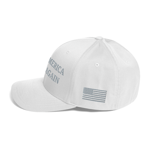 MAGA White Hat Make America Great Again Cap Trump Baseball Hat, Flex Fit, S/M - Picture 14 of 23