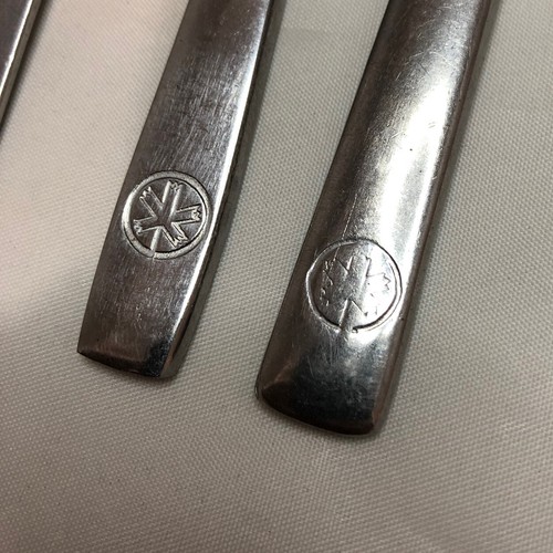 Vtg Air Canada Airline Cutlery Spoon Fork Butter Knife Plane Lot Of 4 Stainless - Picture 3 of 9