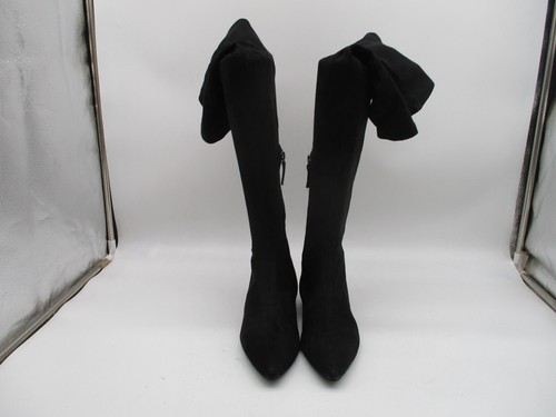 Zara Basic Collection Black Over the Knee Sock Boots Womens Size 37 - Picture 2 of 10