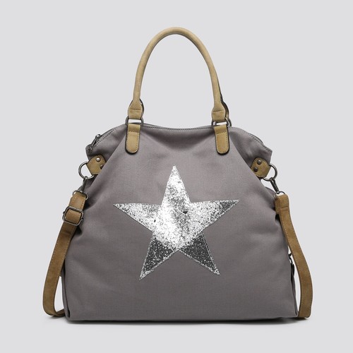 Large Shoulder Handbag Shopper Weekender Shining Star bag Woman Lady Canvas UK - Picture 18 of 26