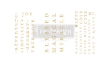 New Redesign With Prima "Powerful Words" Mini Decor Transfer Inspirational Decal