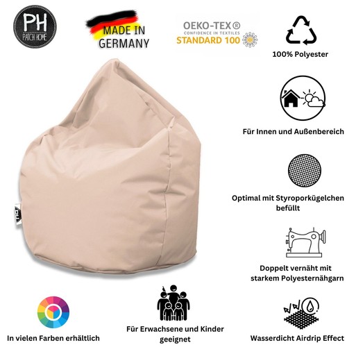 PatchHome Sitzsack XL- XXXL Sitzkissen Bodenkissen Gamer Beanbag Tobekissen Neu - Bild 150 von 329
